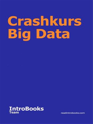 cover image of Crashkurs Big Data